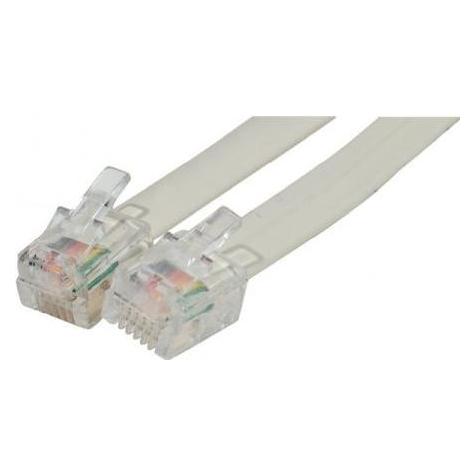 Exertis Connect Telefonkabel, elfenbein, 7,0 m Telefonkabel, RJ12 an RJ12 (EXC935600)