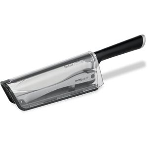 Tefal Kochmesser K25690 Ever Sharp, mit Kunststoffgriff, Edelstahl (X50CrMoV15), Klinge 16,5 cm, inkl. Messerschärfer