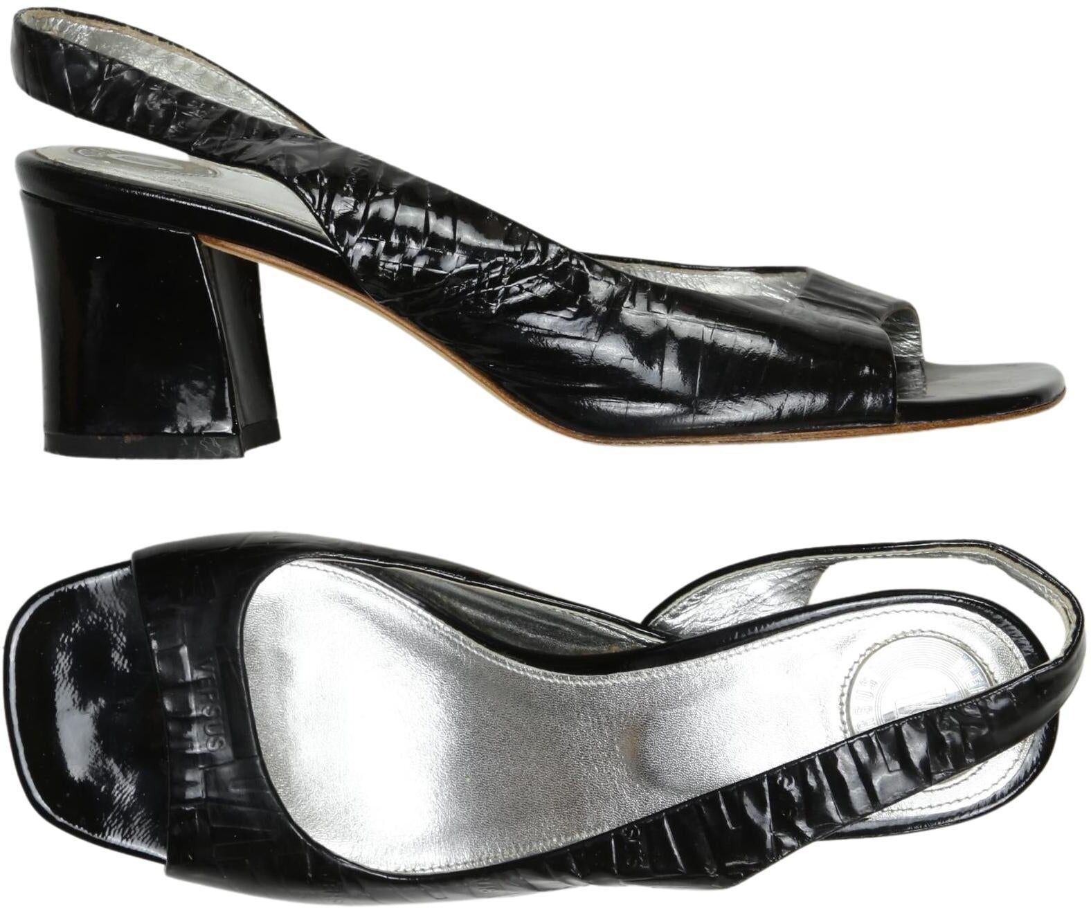 Versus Versace Damen Pumps, Schwarz, Gr. EU 35, kein / Etikett - Second Hand