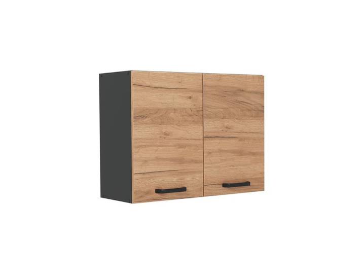 Armoire en verre R-Line 80cm Chêne doré/Anthracite Vicco 71461