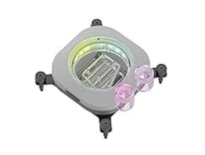 CORSAIR iCUE LINK XC7 RGB ELITE Waterblock pour Processeur - Chambre de Circulation du Flux Transparente - Compatible avec les sockets Intel LGA 1700, AMD AM5 et les sockets plus anciens - Blanc