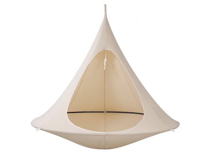 Hamac d'intérieur double, chaise suspendue Cacoon, capacité de charge 80 kg, utilisation en extérieur et en intérieur - Kit de suspension, tente suspendue