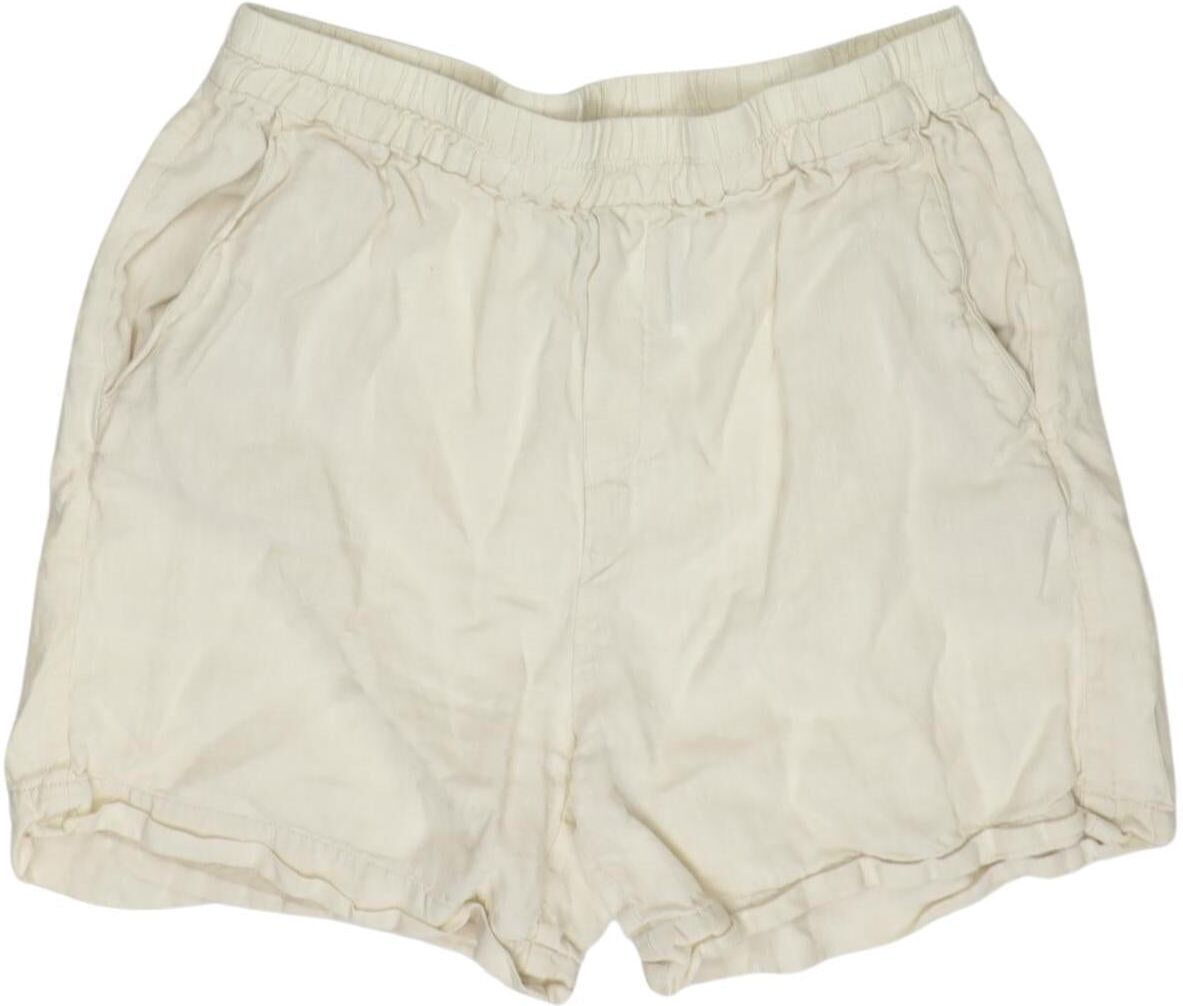 Noa Noa Damen Shorts, Cremeweiß, Gr. EU 36, Leinen / Viskose / Synthetik - Second Hand