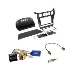 BMW 5er (E60) 2004 - 04/2007 Einbauset 2-DIN Radioblende+Lenkradadapter Autor...