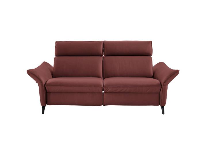Himolla 2,5-Sitzer, Rotbraun, Metall, Echtleder, Nappaleder, Rindleder, 194x94x95 cm, Blauer Engel, Goldenes M, Emas, Typenauswahl, Lederauswahl, Stoffauswahl, Sitzqualitäten, Hocker erhältlich, Wohnzimmer, Sofas & Couches, Ledersofas