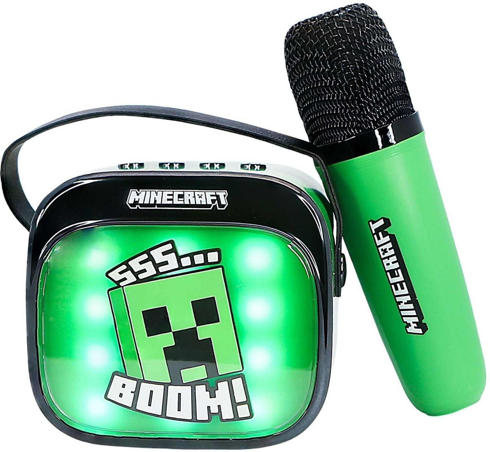 OTL Technologies Minecraft PopSing LED-lichtset karaoke systeem