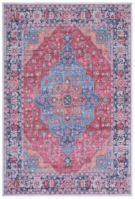 SAFAVIEH Serapi Machine Washable Elen Medallion Distressed Rug