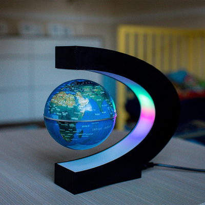 Playful Picks LED Floating Globe Lamp Levitating Earth Light   Perfect Gift For Home & Office Blue