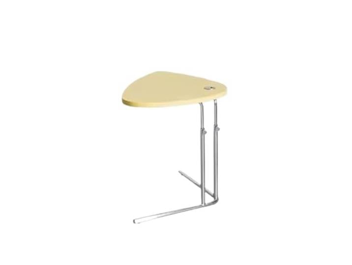 NIUHUAHUI Teetisch, Kleiner Beistelltisch, Terrassenkaffee for Wohnzimmer, Schlafzimmer, Balkon, Büro, höhenverstellbar(Yellow)
