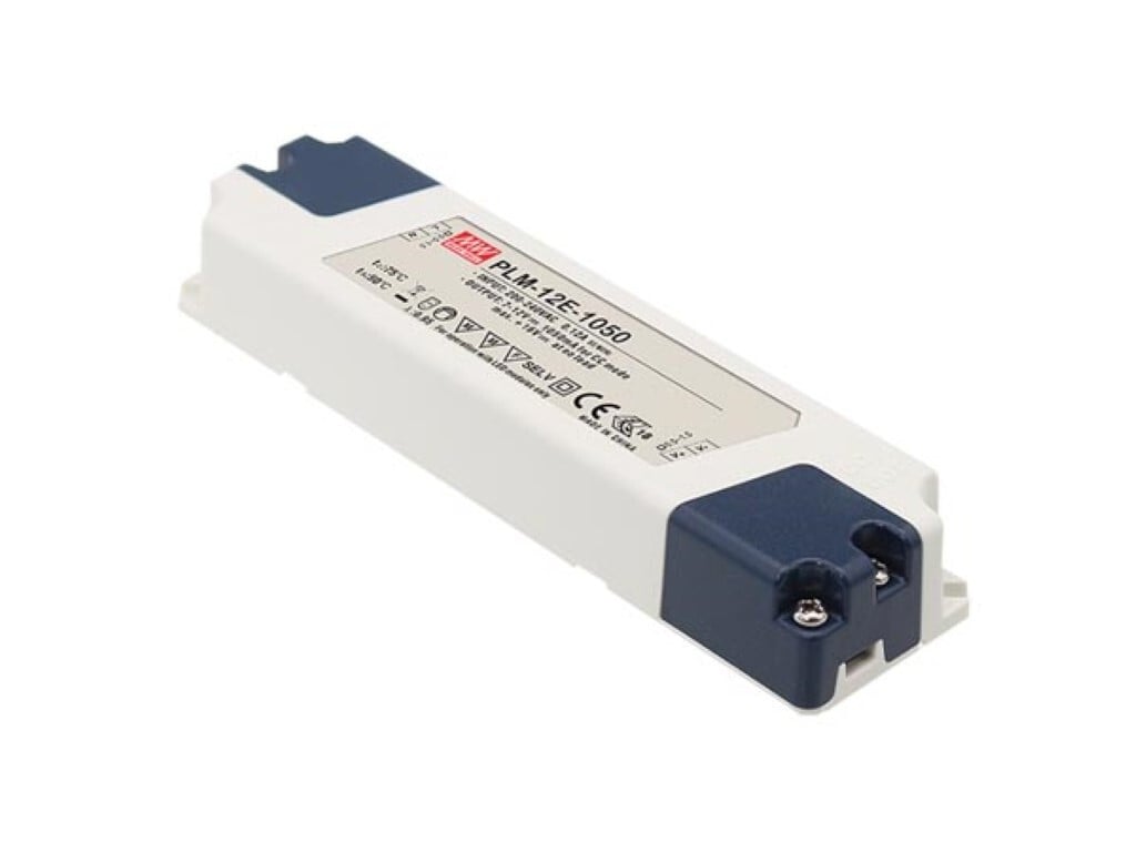 Mean Well LED-driver met constante stroom, 1 uitgang, 350 mA, 12 W