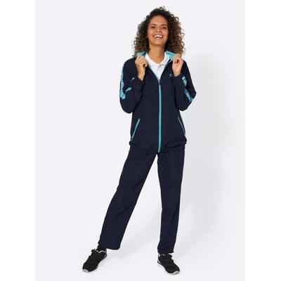 Freizeitanzug CATAMARAN, Damen, Gr. 44, bunt (marine, türkis), 100% Polyester, Sportanzüge Freizeitanzug