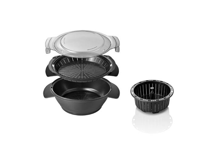 Bosch MCCA2ST Cookit-Dampfgar-Set Schwarz