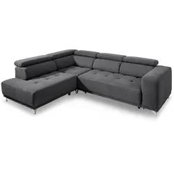 SOMETA Ecksofa Cancun Stoff Grau Anthrazit