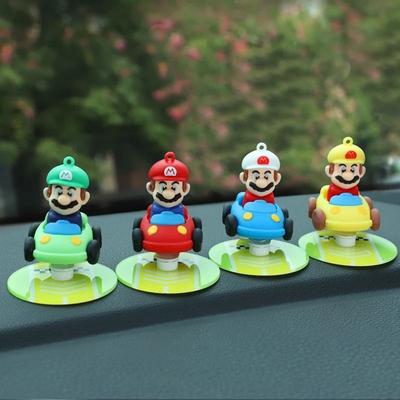 Uplift Picks Drift Tail Swing Rotating Car Ornament Dashboard Decoration Toy 4 Pcs Mixed Colors