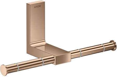 Hansgrohe Axor Papierrollenhalter 42657300 doppelt, Wandmontage, polished red gold
