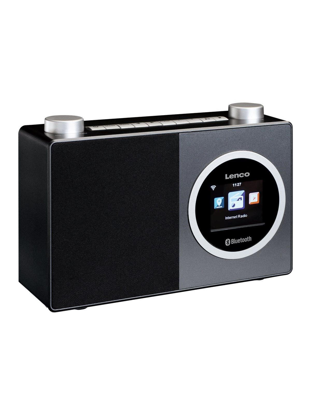 Lenco DIR-70BK - Internet radio with colour display and Bluetooth - Black - Stereo - schwarz