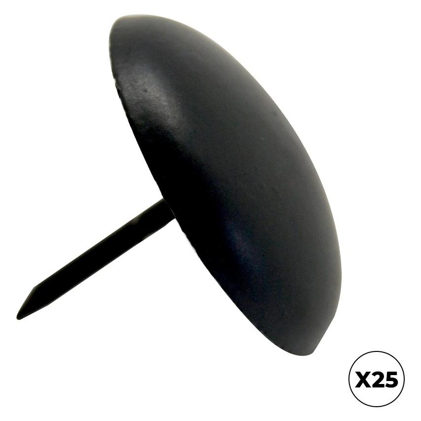 Micel Runder Nagel cl01, Stahl, schwarz, 40 x 30 mm, 25 Stück, Schachtel (25 Stk., 40 mm) (78431213)