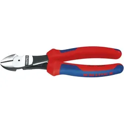 KNIPEX Kraft Seitenschneider 160mm Mehrkomponenten-Hülle schwarz atramentiert 74 12 160
