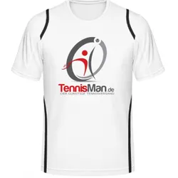 Tennisman Cooltex Tennis T-Shirt - weiss/schwarz XL
