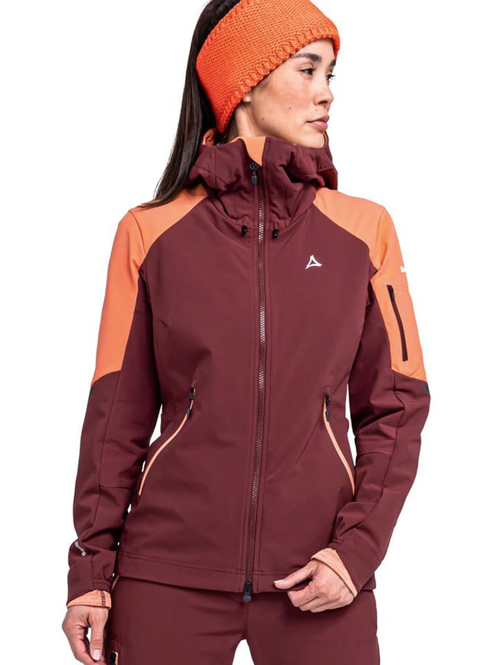 Schöffel Skitourenjacke "Kals" in Rot/ Orange - 36