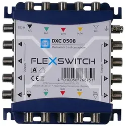 Ersatzgerät / Produktablöse: WISI DXC 0508 anstelle WISI DY 0508 PROSWITCH Multischalter 5 in 8, Kaskade & Stand alone, TERR. Passiv