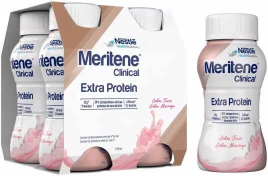 Meritene Clinical Extra Proteína Fresa 4x200ml