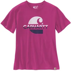 Carhartt Loose Fit Heavyweight Faded C Graphic Damen T-Shirt L