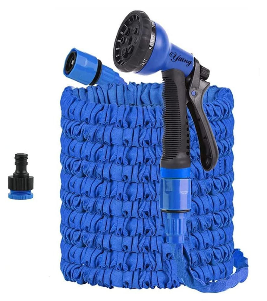 Solidchoice Flexibele Tuinslang 10m - Uitbreidbaar tot 30m met 8-in-1 Spuitkop