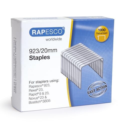 Rapesco 923/20 Heavy Duty Nietjes, 1000 stuks