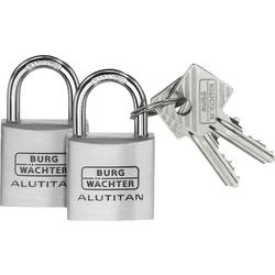 Burg Wächter 36151 Vorhängeschloss 30.00 mm gleichschließend Aluminium Schlüsselschloss
