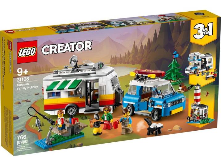 LEGO® LEGO® Creator 3in1 31108 Wohnwagen Konstruktionsspielsteine, (766 St)