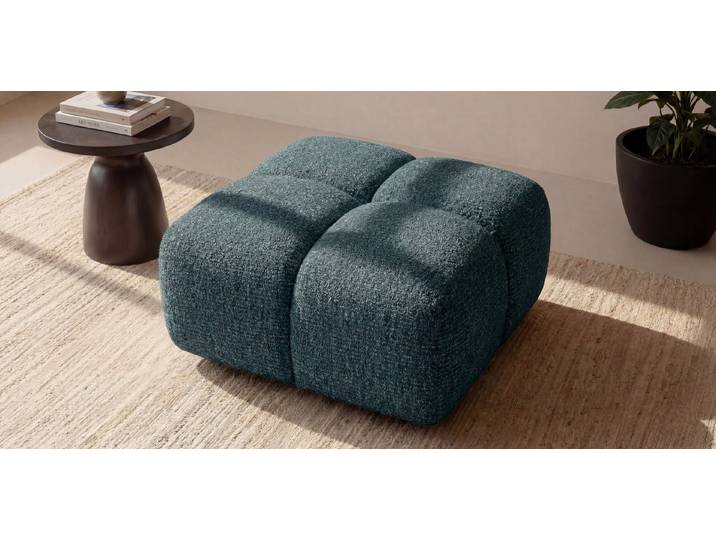 Kaiser Möbel Hocker für Wohnzimmer, Stoff Puente, Averro (Hocker), Design im Bubble-Stil,Perfekte Ergänzung zur Averro-Kollektion