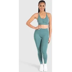 SMILODOX Sport BH Batik Scrunch, Größe XS in Grün Grün
