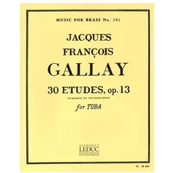 30 études op.13 for tuba, Fachbücher von Jacques Francois Gallay