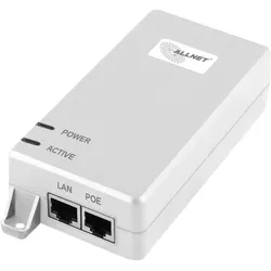 Allnet PoE Injektor Gigabit PoE & PoE+ (15,4W/30W) ALL0488v6 (802.3af (PoE), 802.3at (PoE+), 30 W), PoE Injector