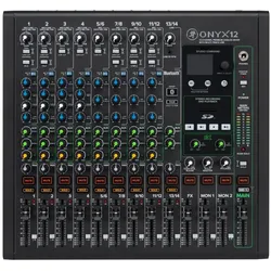 Mackie Onyx12 (Studio- und Livemixer), Mischpult, Schwarz