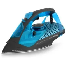 Sogo Electric Steam Iron with Ceramic Sole, Anti-limescale, Anti-, Bügeleisen, Blau, Schwarz