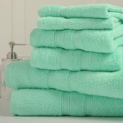 Bibb Home 6-Piece Zero Twist Cotton Towel Set