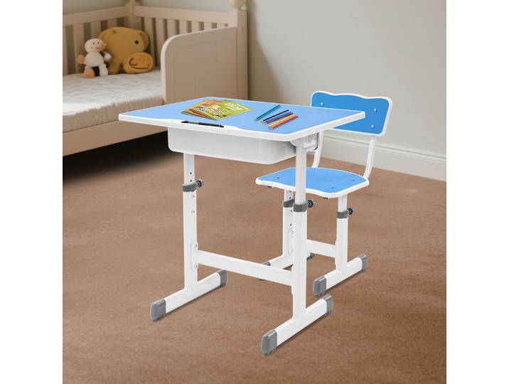 Bureau d'étude et chaise, bureau d'étude réglable et ensemble de bureau pour enfants avec chaise, bureau d'étudiant