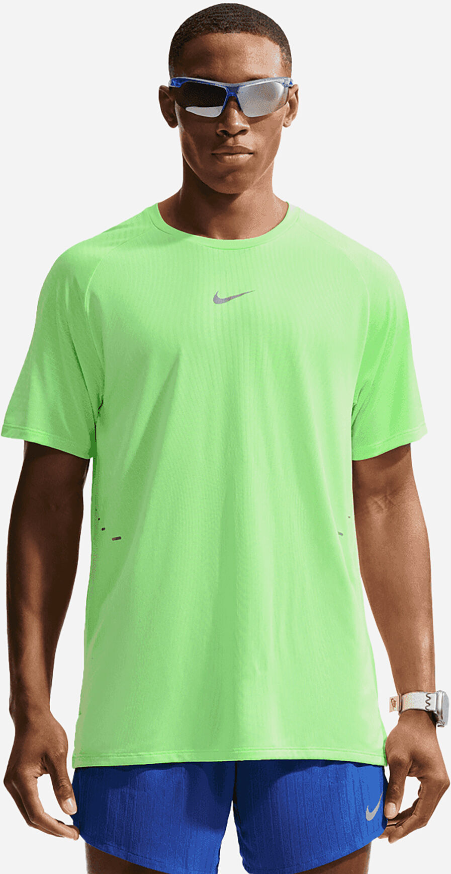 Nike Stride M - T-shirt Running - Uomo - Verde M