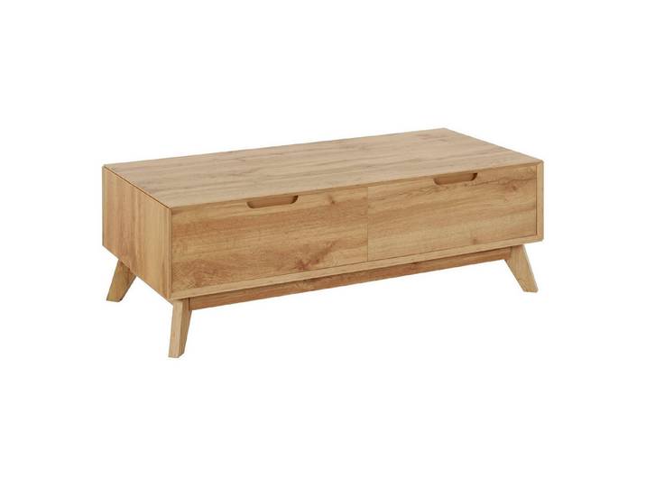 freiraum Couchtisch Essen, mit 2 Schubladen in Eiche Dekor - 110x37x50cm (BxHxT)