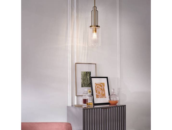 Quintiesse Hängeleuchte Kimrose, dimmbar, bronze / altmessing, für Wohn- / Esszimmer, Metall