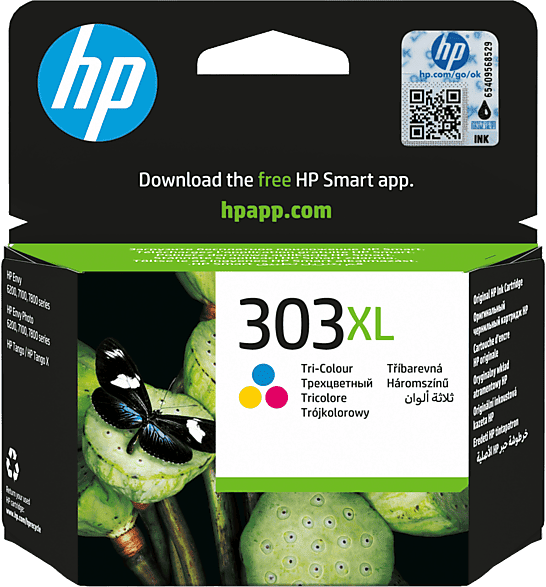 Cartucho de tinta - HP 303XL, Tricolor, T6N03AE