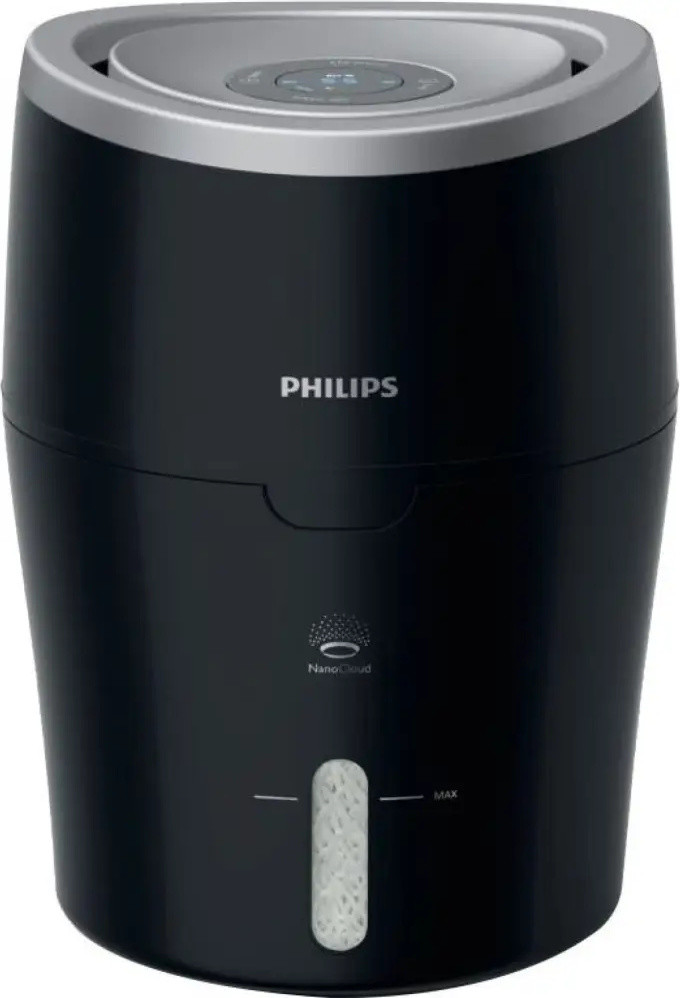 Philips 2000-serie HU4813/10 luchtbevochtiger met NanoCloud-technologie, zwart