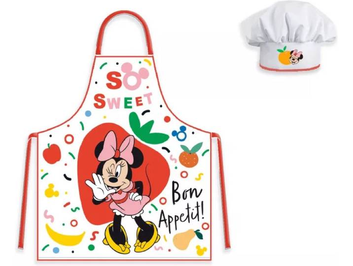 Minnie Mouse Keukenschort voor Kinderen met Koksmuts - keukenset