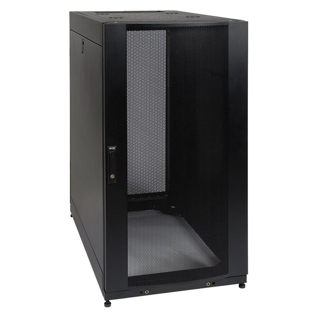 Eaton 25U SmartRack Standard-Depth Half-Height Server Rack Enclosure Doors and Side Panels (25 HE, 19 Zoll Rack) (SR25UB)