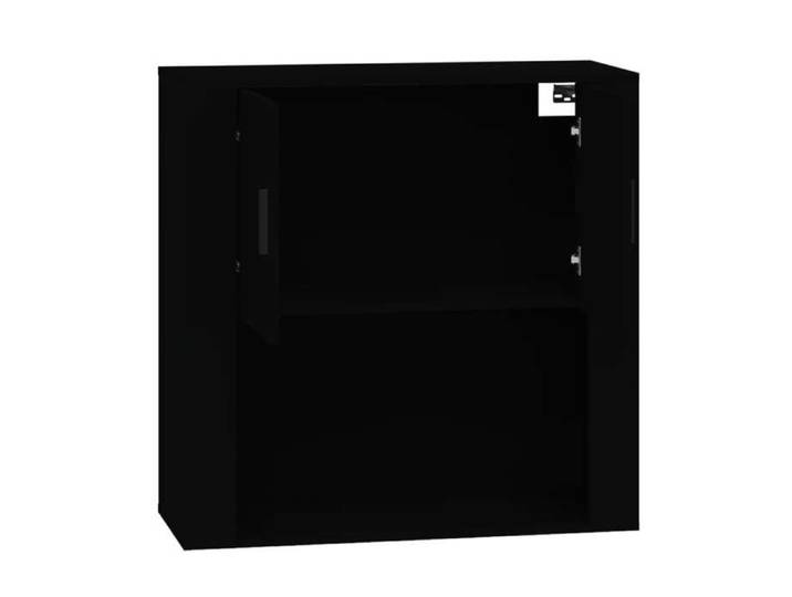 Moderne Armoire murale BURKE Meuble murale pour maison Noir 80x33x80 cm Bois d'ingénierie AA1300
