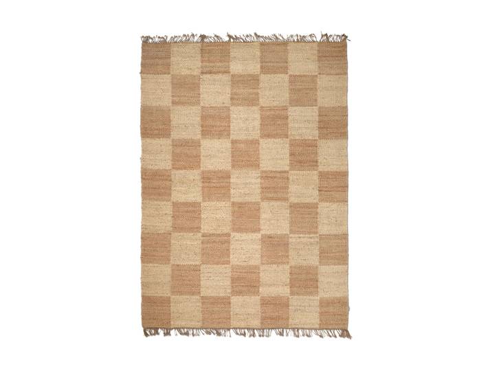 Classic Collection Tapis Jute Squares Natural, 200x300 cm