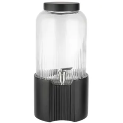APS 10460 Getränkespender -ELEMENT- Ø 22 cm, H: 45 cm, 7 Liter, Basis und Deckel aus Beton, schwarz