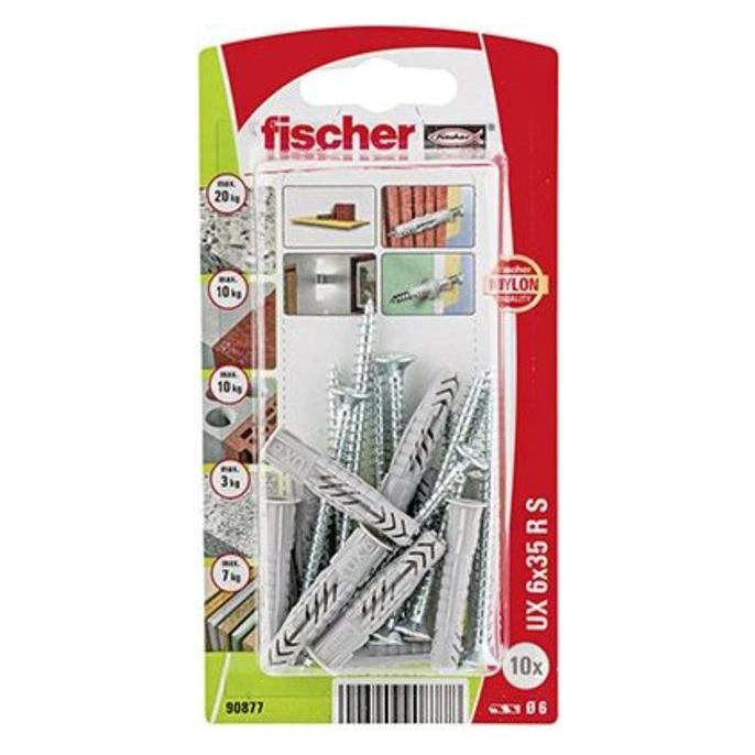 Fischer Universaldübel UX 6x35 R S K (10 Stk.) (578466)